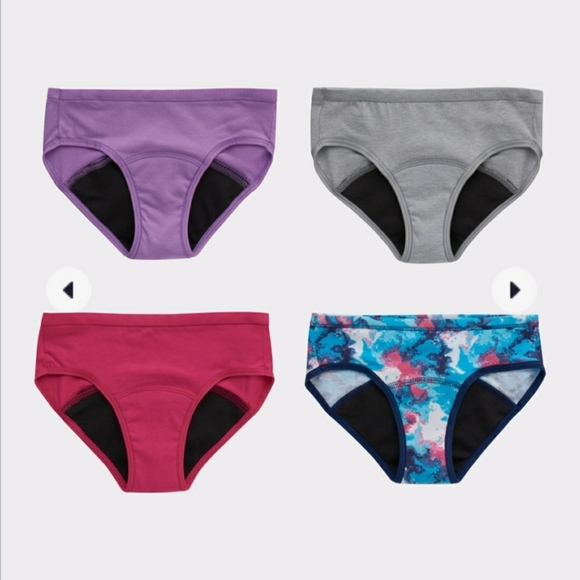 Hanes Incontinence Period Panties x4 Size 12 NWOT Hipster Moderate Protection - Picture 1 of 10